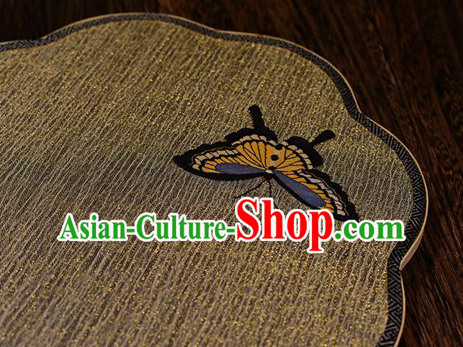 Handmade Chinese Silk Fan Traditional Hanfu Fan Ancient Song Dynasty Princess Butterfly Palace Fan