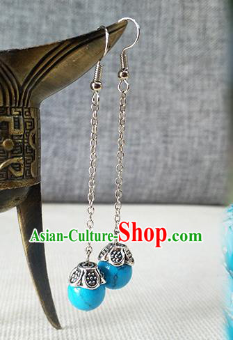 Chinese Song Dynasty Noble Woman Ear Accessories Ancient Young Mistress Sheng Minglan Kallaite Earrings