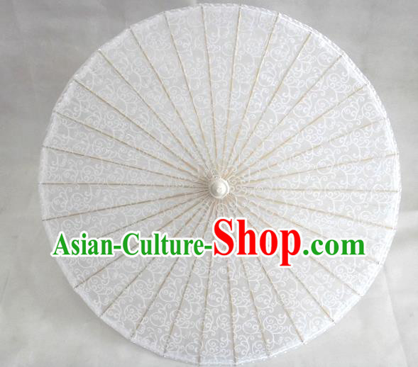 Chinese Wedding Umbrella Classical Dance Umbrella White Lace Umbrellas Traditional Hanfu Umbrella