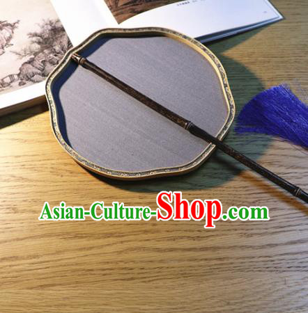 Handmade China Lilac Silk Fan Traditional Court Dance Fan Classical Palace Fan Hanfu Fans