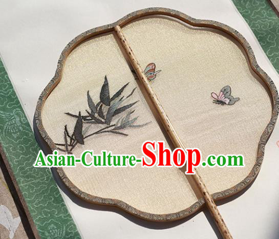China Traditional Ming Dynasty Hanfu Fan Palace Fan Handmade Silk Fans