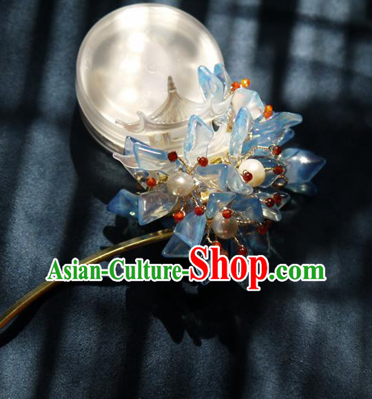 China Traditional Hanfu Pearls Hairpin Hair Accessories Handmade Ancient Princess Hair Stick