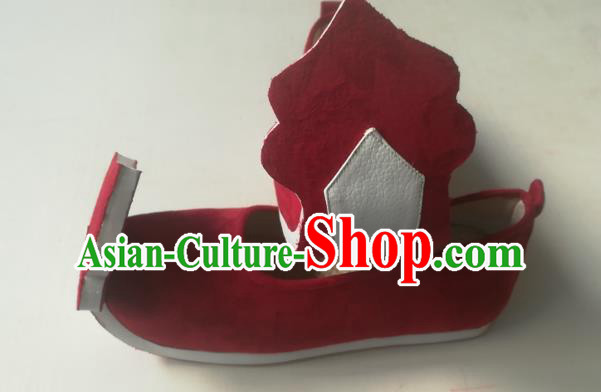 China Handmade Hanfu Shoes Traditional Ancient Tang Dynasty Princess Shoes Wedding Red Cloth Shoes