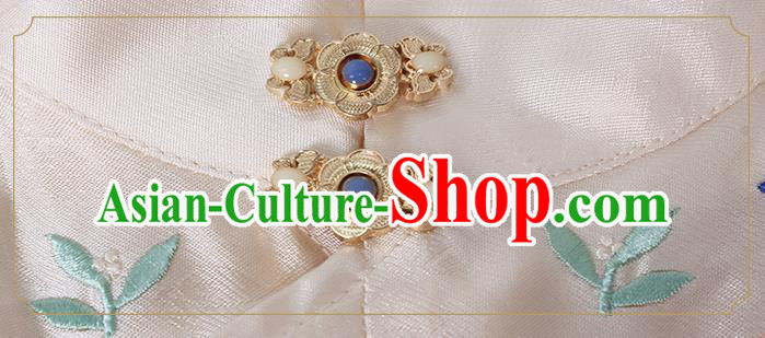 China Ancient Nobility Women Hanfu Clothing Traditional Ming Dynasty Royal Princess Embroidered Costumes