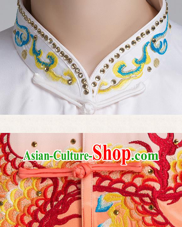 China Woman Kung Fu Tai Chi Clothing Traditional Martial Arts Embroidered Peony Uniforms