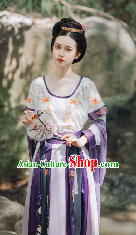 China Ancient Court Princess Replica Clothing Traditional Tang Dynasty Palace Lady Hanfu Dress
