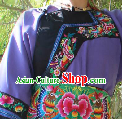 Chinese Miao Nationality Women Clothing Xiangxi Ethnic Costumes and Headwear