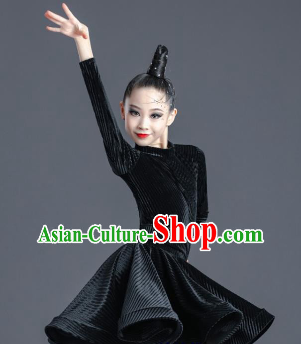 Professional Ballroom Dance Clothing Children Latin Dance Dress Modern Dance Competition Costume