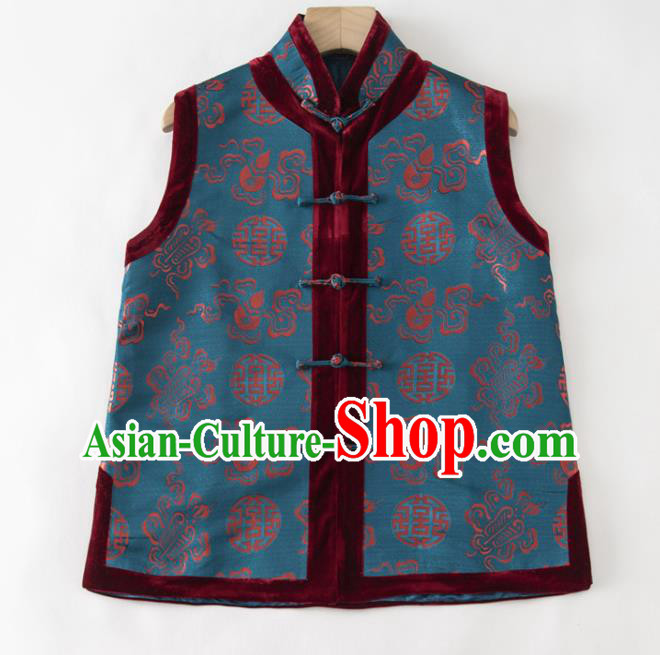 Chinese Tang Suit Waistcoat National New Year Vest Upper Outer Garment