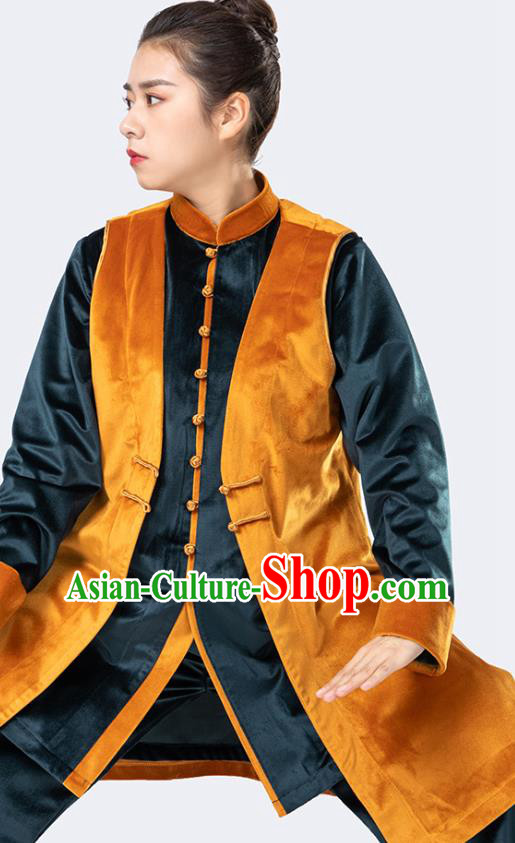 China Winter Woman Kong Fu Training Uniforms Traditional Martial Arts Competition Costumes