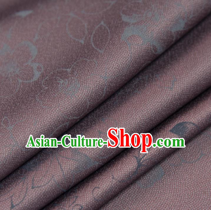 Asian Japan Iromuji Rust Red Brocade Tapestry Traditional Hanfu Qipao Dress Silk Fabric