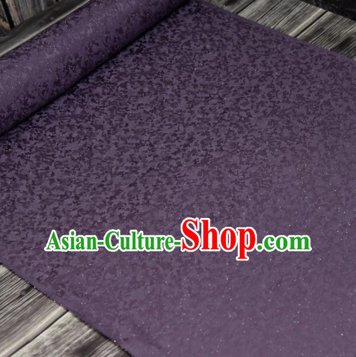 Asian Japan Classical Pattern Kimono Brocade Tapestry Traditional Qipao Dress Purple Silk Fabric