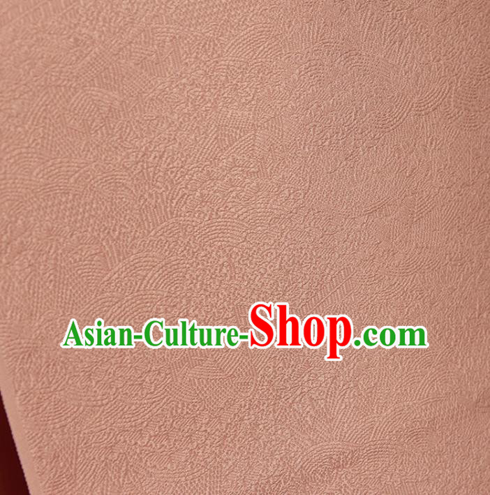 Asian Japan Classical Iromuji Kimono Brocade Tapestry Traditional Qipao Dress Orange Silk Fabric