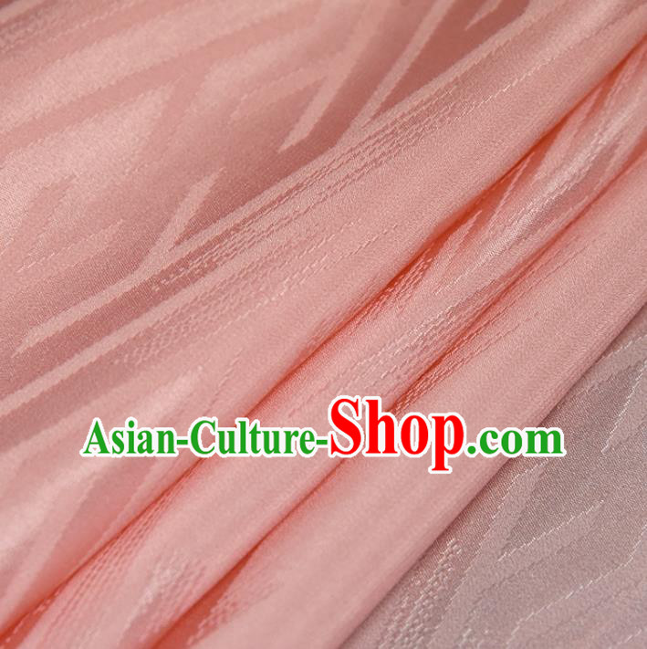 Asian Japan Classical Brocade Tapestry Traditional Tang Suit Pink Silk Fabric