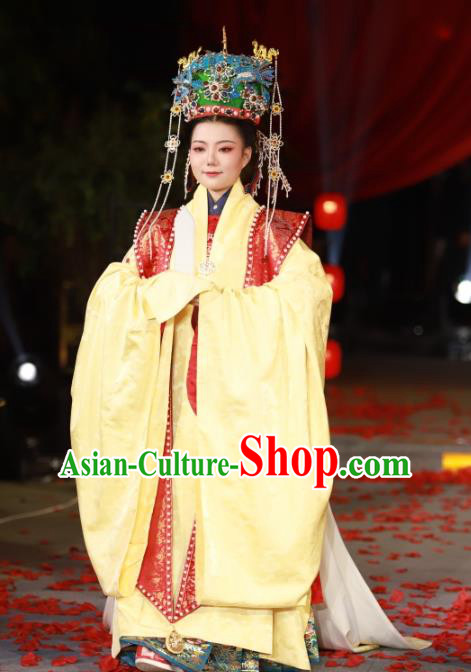 Ancient Chinese Empress Embroidered Wedding Clothing Traditional Ming Dynasty Court Queen Historical Costumes Complete Set