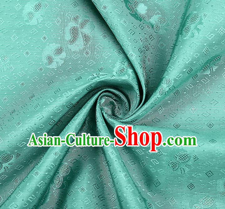 China Traditional Brocade Drapery Classical Cheongsam Green Silk Fabric