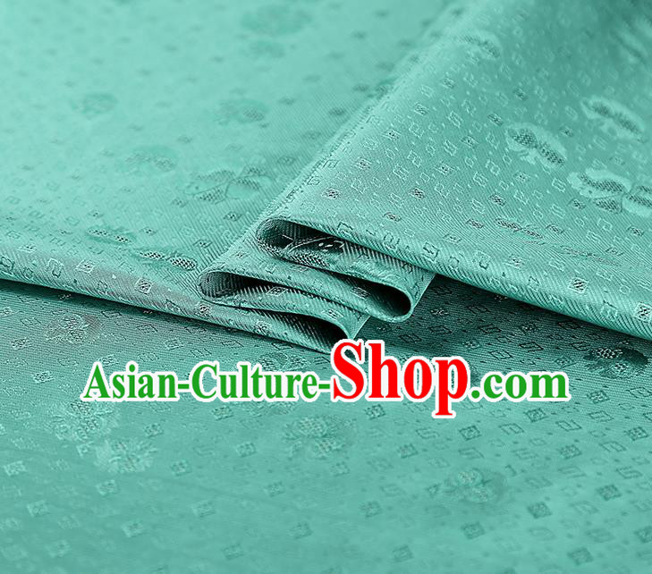 China Traditional Brocade Drapery Classical Cheongsam Green Silk Fabric