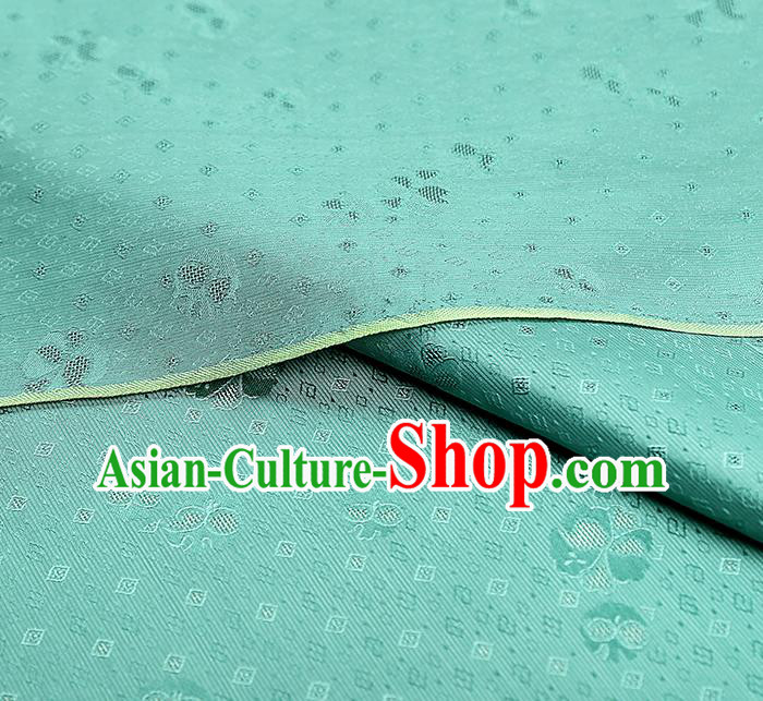 China Traditional Brocade Drapery Classical Cheongsam Green Silk Fabric