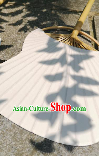 Asian China Paper Fan Handmade Bamboo Fans Classical Dance Palm Leaf Fan