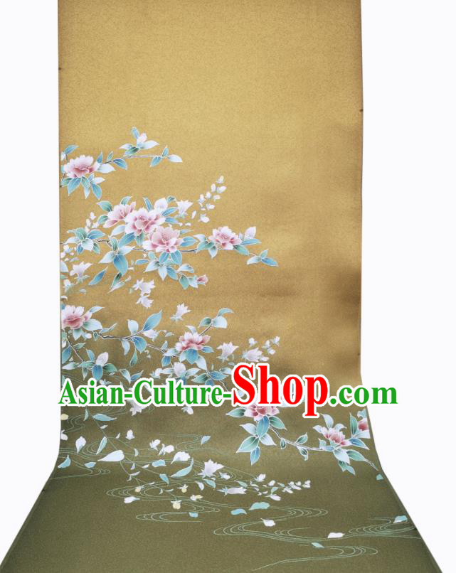 Asian Japan Brocade Japanese Kimono Tapestry Drapery Traditional Silk Fabric