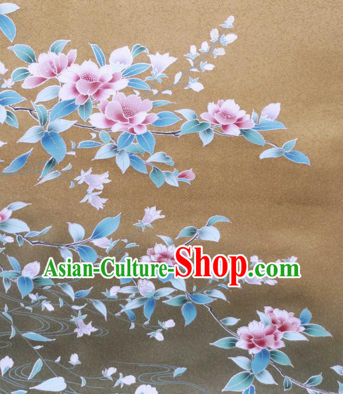 Asian Japan Brocade Japanese Kimono Tapestry Drapery Traditional Silk Fabric