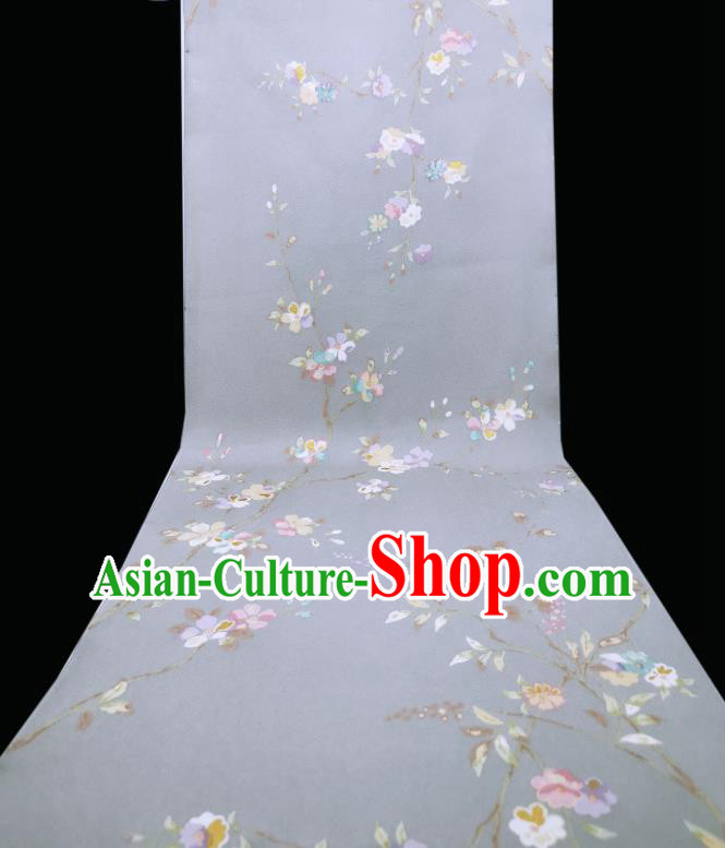 Asian Japan Classical Primrose Pattern Brocade Traditional Silk Fabric Japanese Kimono Cloth Drapery