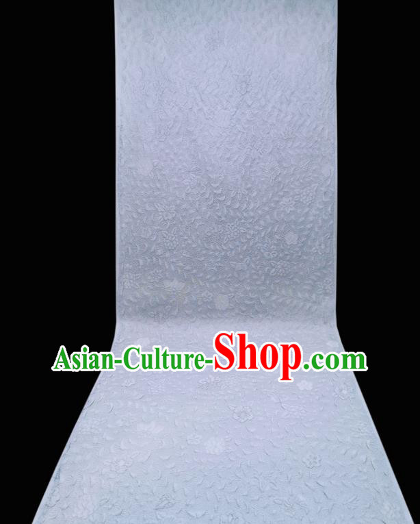 Asian Japanese Jacquard Lilac Silk Fabric Japan Traditional Iromuji Kimono Brocade Material