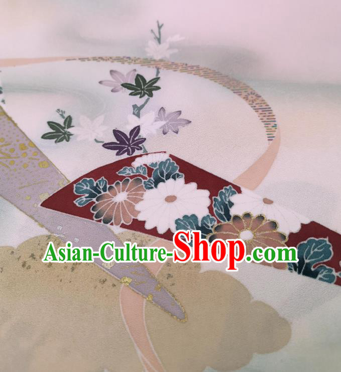Traditional Japanese Yukata Belt Damask Asian Brocade Tapestry Japan Classical Kimono Silk Fabric