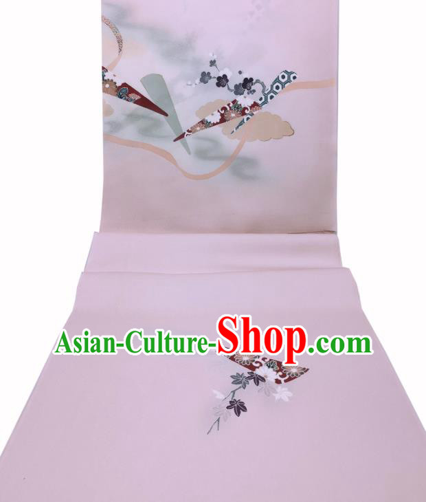 Japan Classical Kimono Silk Fabric Traditional Japanese Yukata Belt Damask Asian Brocade Tapestry