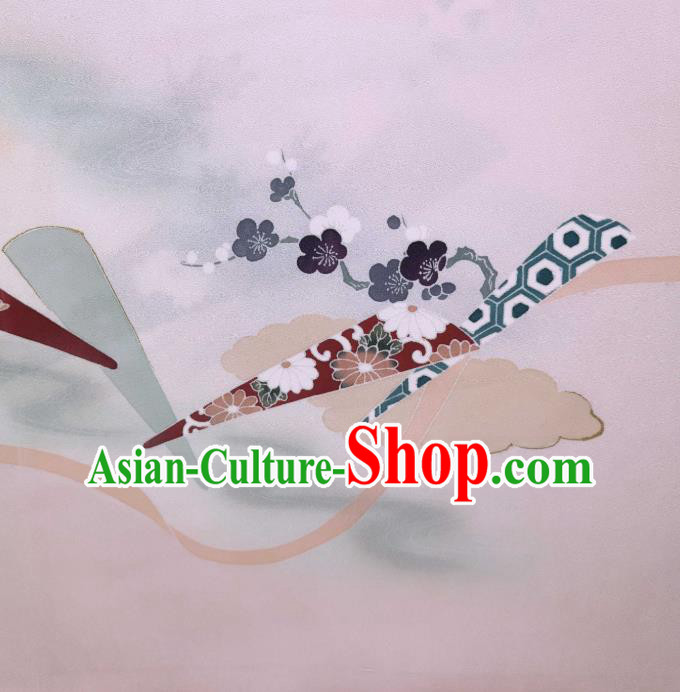 Japan Classical Kimono Silk Fabric Traditional Japanese Yukata Belt Damask Asian Brocade Tapestry