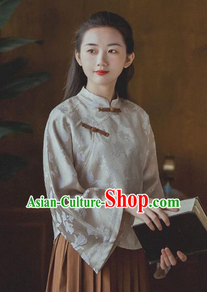 Chinese Traditional Female Student Cheongsam Clothing National False Two Pieces Qipao Dress