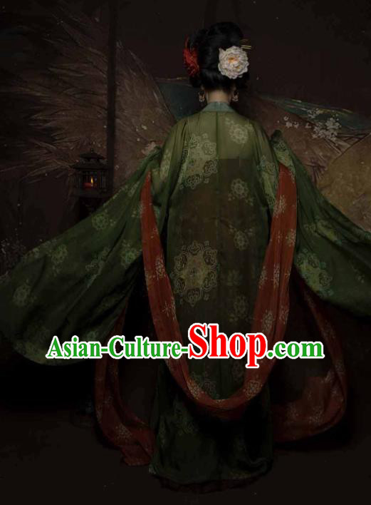 Traditional China Tang Dynasty Princess Gaoyang Replica Costumes Ancient Court Woman Hanfu Dress Clothing