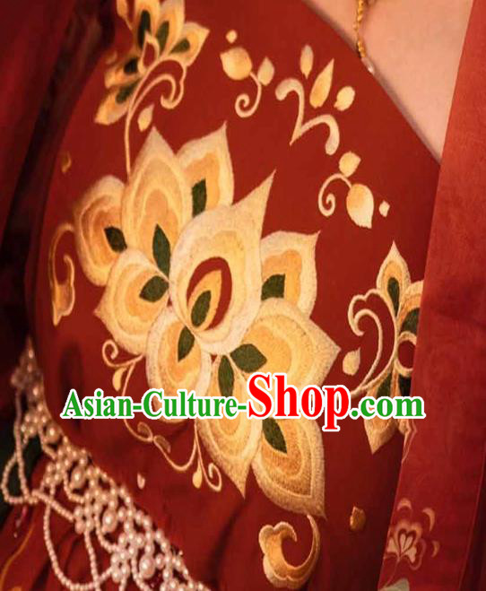 Traditional China Tang Dynasty Princess Gaoyang Replica Costumes Ancient Court Woman Hanfu Dress Clothing