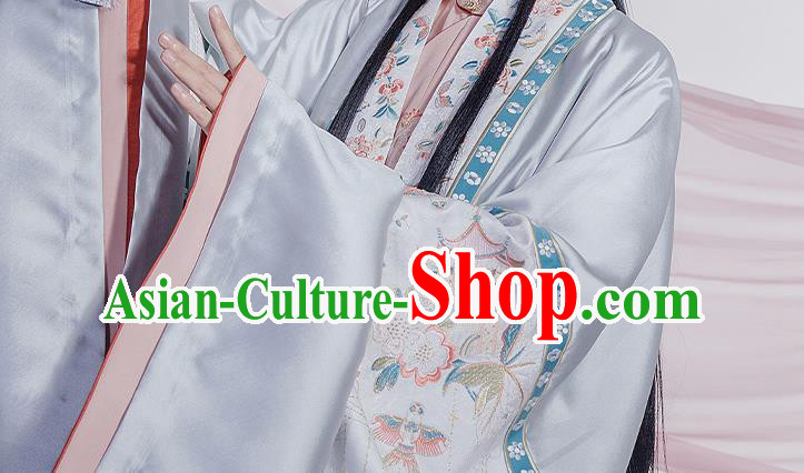China Traditional Ming Dynasty Nobility Woman Embroidery Costumes Ancient Court Princess Hanfu Clothing
