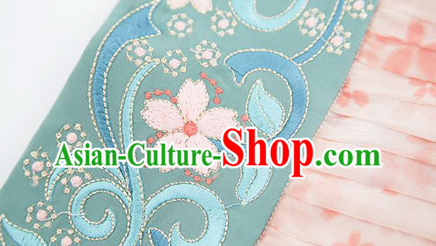 China Traditional Song Dynasty Palace Princess Embroidered Costumes Ancient Court Infanta Historical Clothing