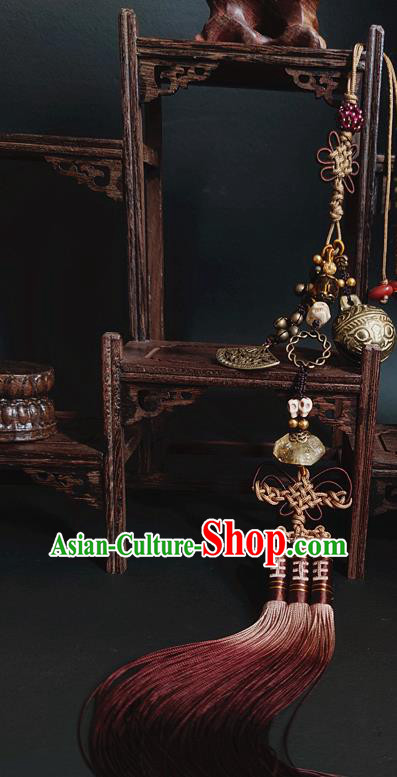 China Handmade Ancient Swordsman Belt Tassel Pendant Traditional Hanfu Waist Accessories
