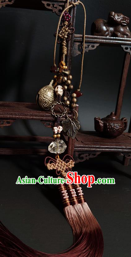 China Handmade Ancient Swordsman Belt Tassel Pendant Traditional Hanfu Waist Accessories