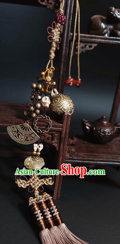 China Handmade Ancient Swordsman Belt Tassel Pendant Traditional Hanfu Waist Accessories