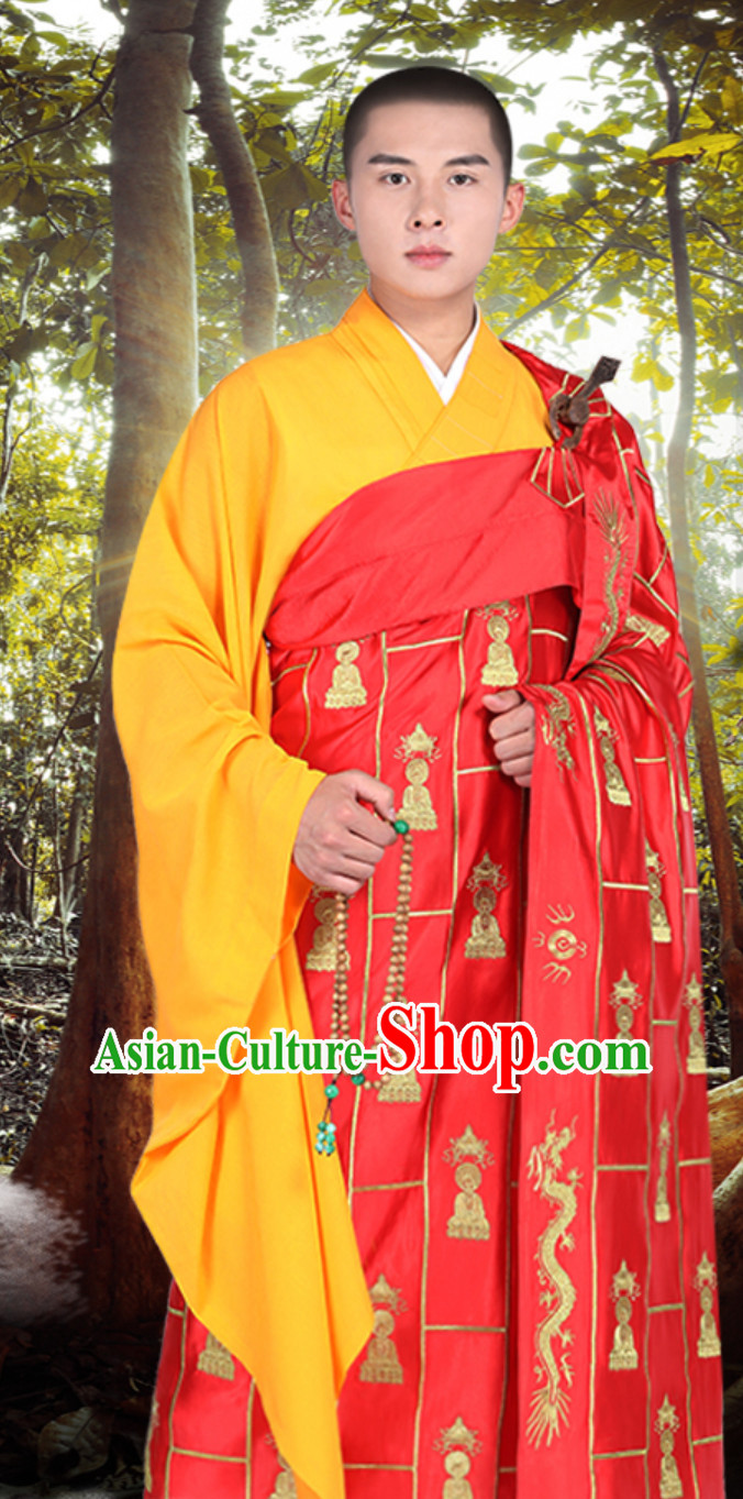 Chinese ClassicKesa Kasaya Buddhist Monk Dresses Qian Fuo Yi Monk Garment Full Set