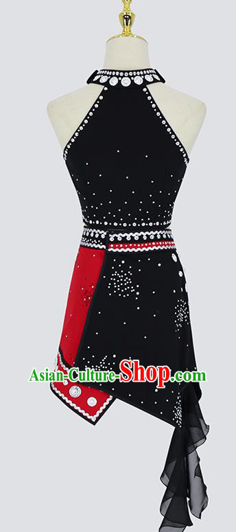 China Traditional Ethnic Dance Competition Clothing Wa Nationality Folk Dance Costumes