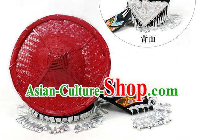 China Traditional Yunnan Ethnic Peacock Dance Clothing Dai Nationality Dress Outfits and Hat