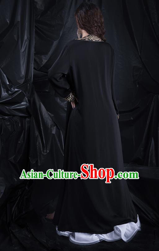 India Belly Dance Clothing Asian Oriental Dance Black Cape