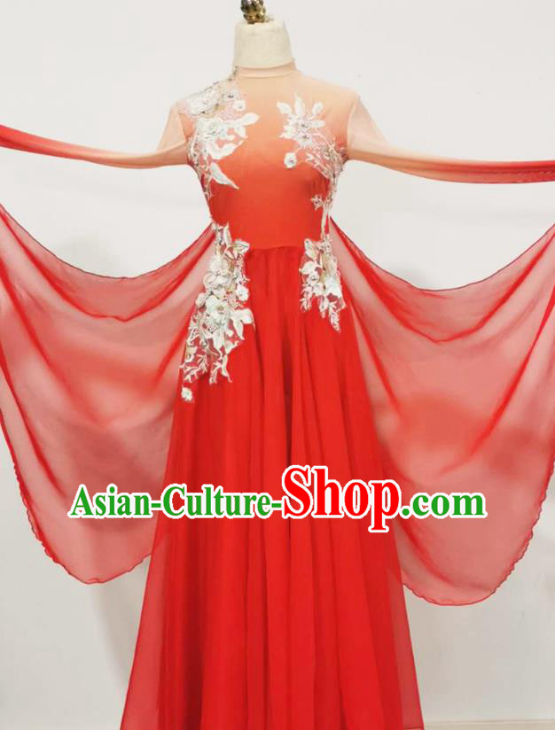 Chinese Opening Dance Beauty Dance Performance Clothing Classical Dance Performance Red Dress