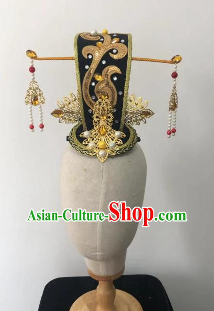 China Ancient Goddess Dance Headwear Traditional Classical Dance Hair Accessories