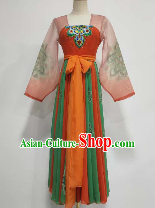 China Stage Performance Clothing Tang Dynasty Court Dance Costume Classical Dance Hanfu Dress