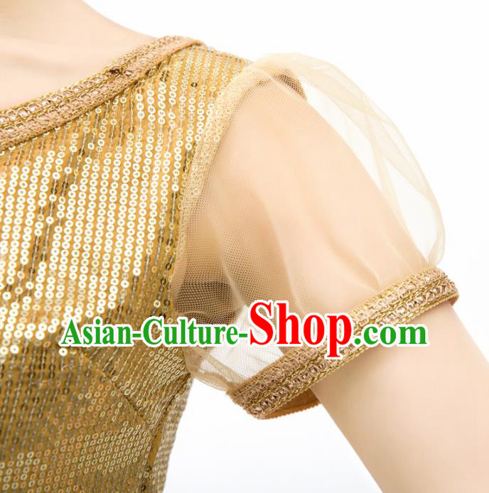 Asian India Bollywood Princess Clothing Traditional Lehenga Clothing Indian Golden Top and Veil Skirt