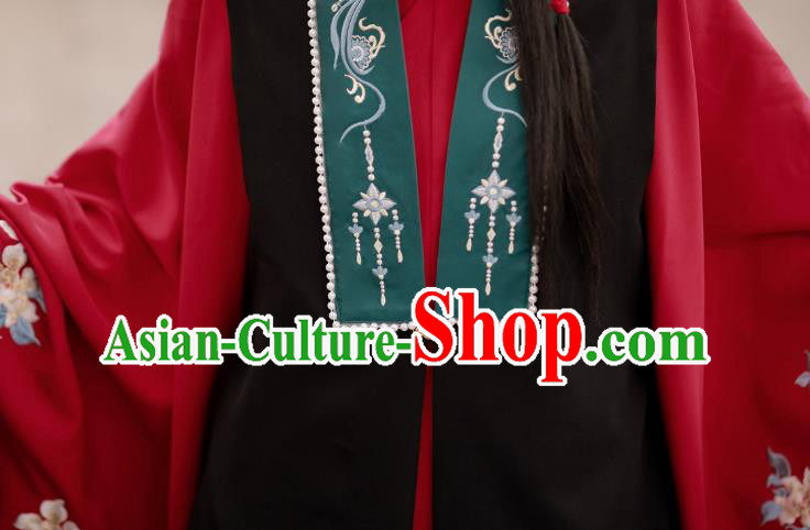 China Traditional Ming Dynasty Noble Lady Costumes Ancient Young Beauty Hanfu Clothing