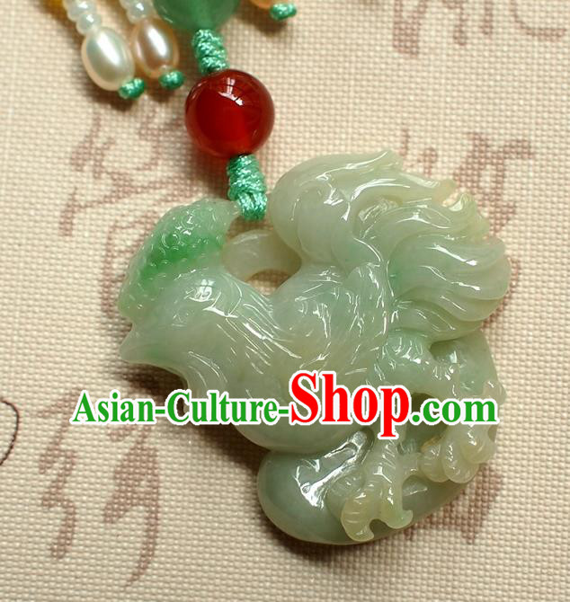 Chinese National Cheongsam Cloisonne Butterfly Brooch Traditional Jadeite Cock Pendant Accessories