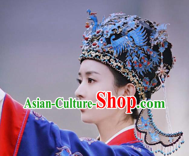 Chinese Drama The Story Of MingLan Headwear Ancient Song Dynasty Imperial Countess Phoenix Coronet