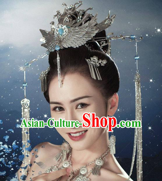 Chinese Ancient Tang Dynasty Princess Hair Crown Hairpins Hair Accessories Full Set